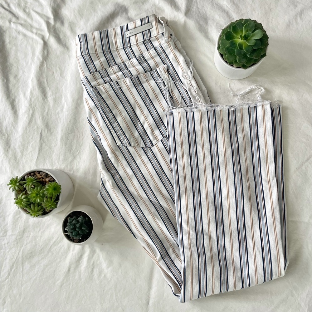 Striped Pilcro&Letterpress Jeans